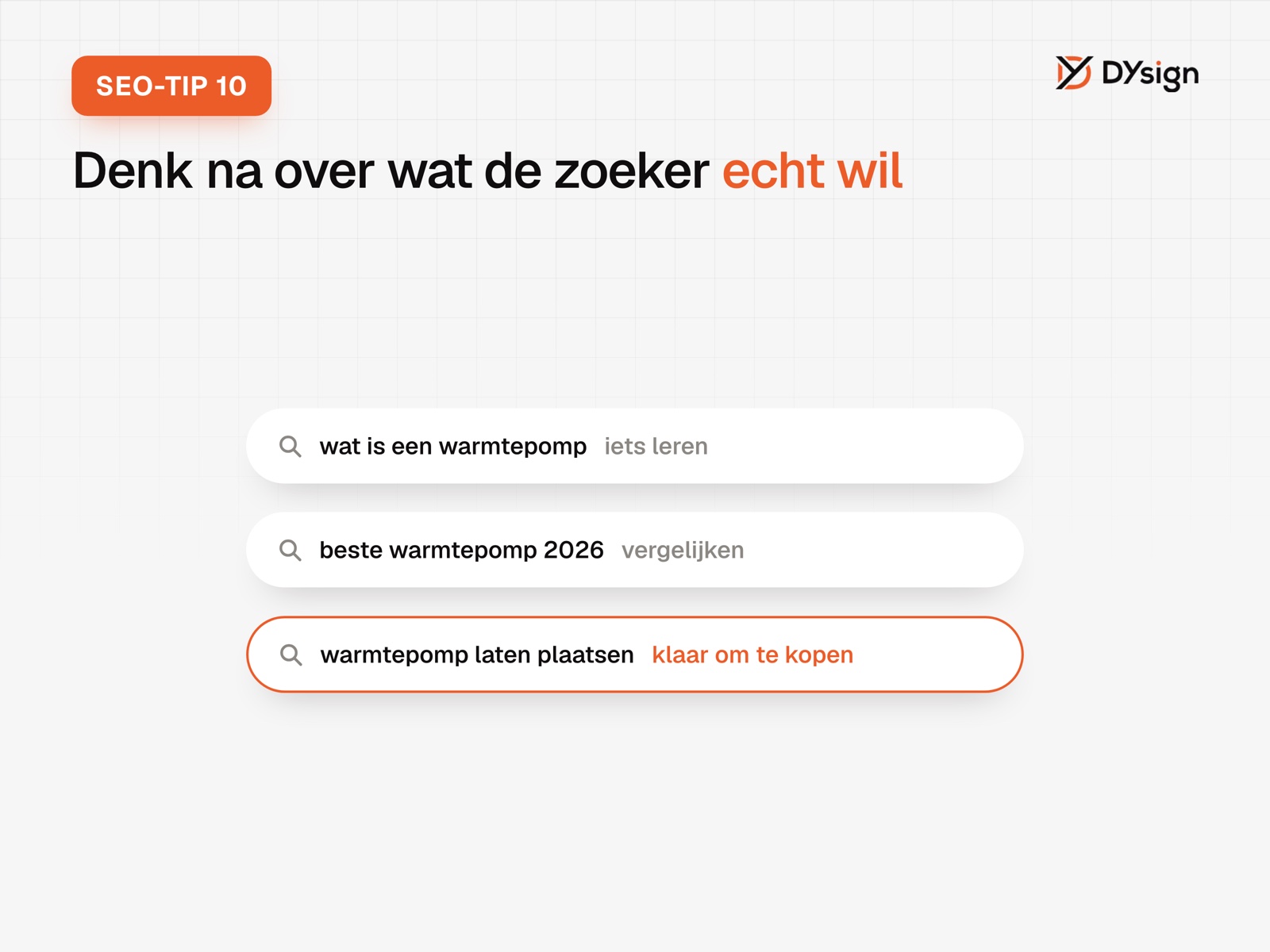SEO-tip 10: denk na over wat de zoeker echt wil SEO-tip 10: denk na over wat de zoeker echt wil