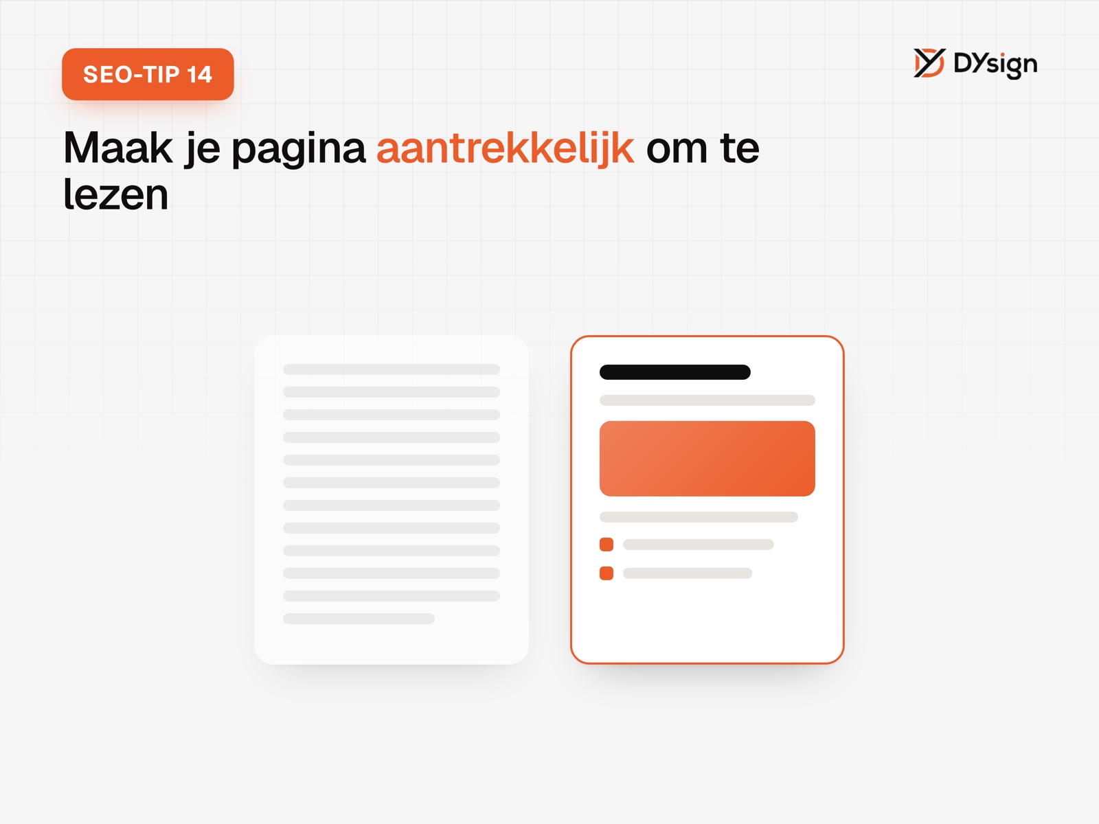 SEO-tip 14: maak je pagina aantrekkelijk om te lezen SEO-tip 14: maak je pagina aantrekkelijk om te lezen