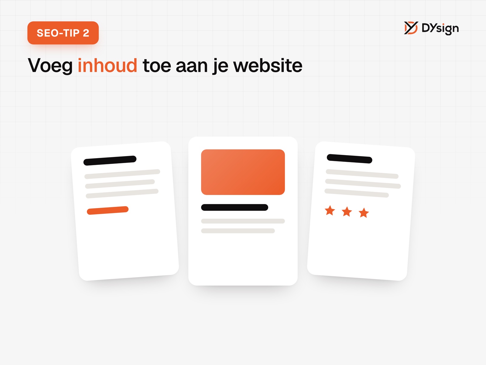 SEO-tip 2: voeg inhoud toe aan je website SEO-tip 2: voeg inhoud toe aan je website